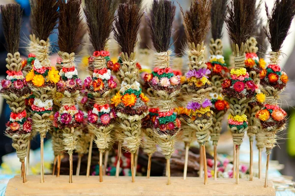 Bouquets de palmiers décoratifs lituaniens de Pâques — Photo