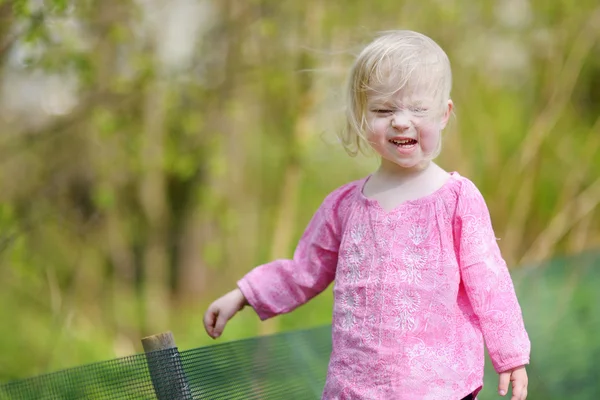 Adorabile bambina nella giornata estiva — Foto Stock