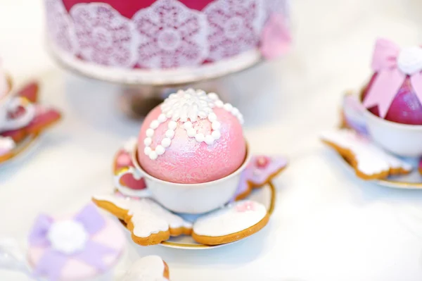 Heerlijke cupcakes voor bruiloft — Stockfoto