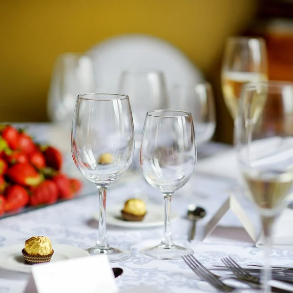 Table set for an event party — Stock Photo, Image