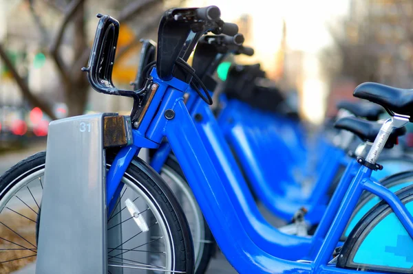 Noleggio biciclette a New York — Foto Stock