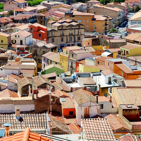Coloridas casas de la ciudad de Bosa —  Fotos de Stock