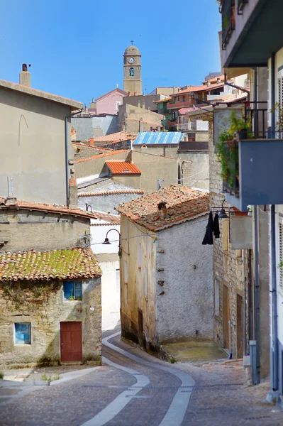 Szép utca, castelsardo térképén — Stock Fotó