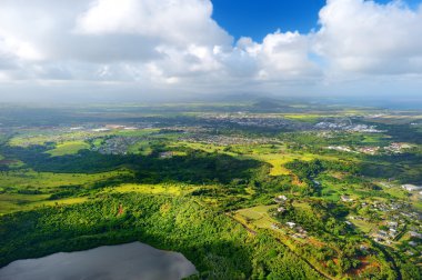 muhteşem ormanlarda, Kauai havadan görünümü