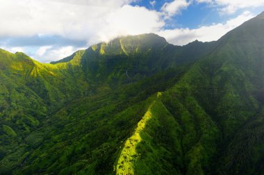 Mount Waialeale  in Hawaii clipart