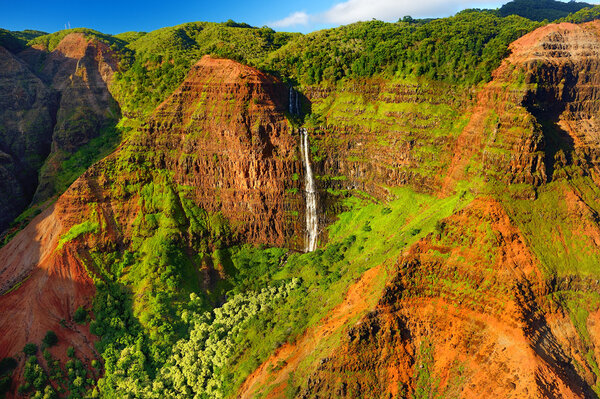 Stunning view into Waimea Canyon
