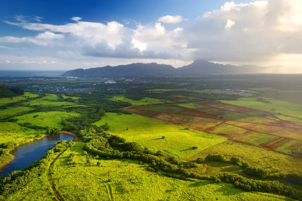 Vista de selvas espetaculares, Kauai — Fotografia de Stock