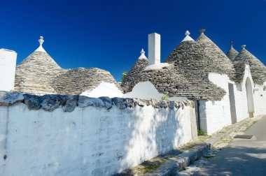 Alberobello evlerde geleneksel trulli