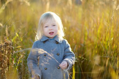 sonbahar gününde küçük kız