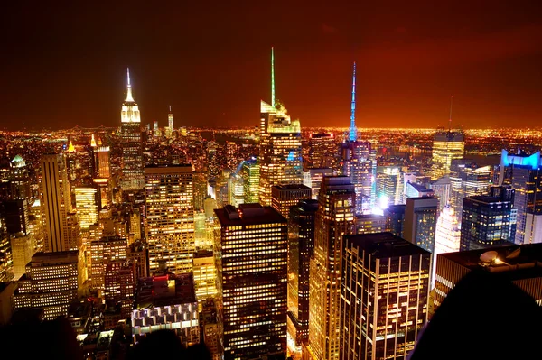 Manhattan van Top of the Rock — Stockfoto