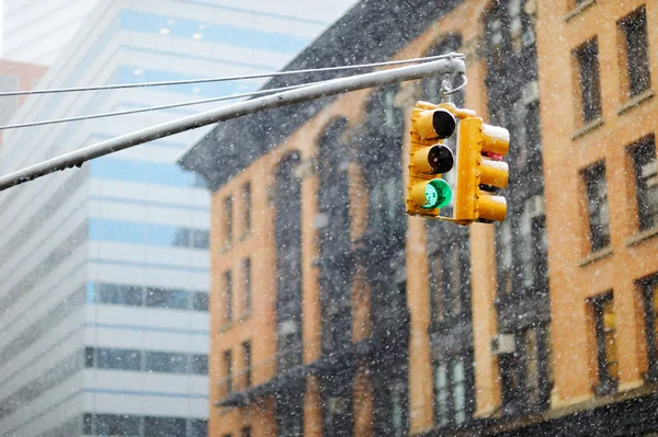 Semáforos de Nueva York — Foto de Stock