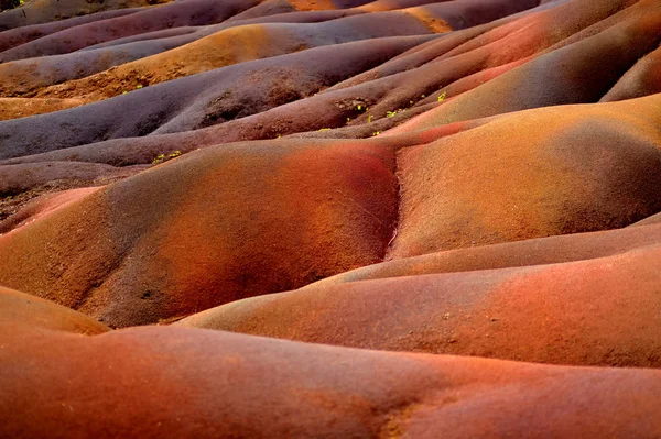 Chamarel seven coloured earths on Mauritius Royalty Free Stock Photos