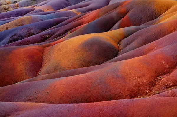 Chamarel sedm barevných zemin na Mauriciu — Stock fotografie