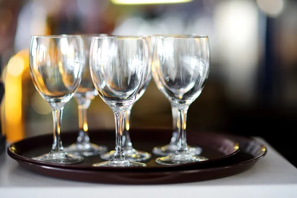 Lots of wine glasses Royalty Free Stock Images