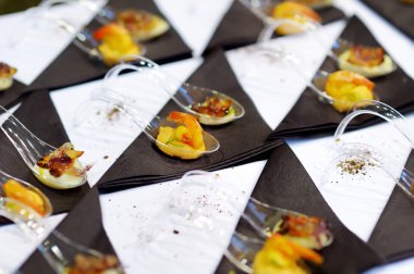 Çeşitli lezzetli parmak gıda