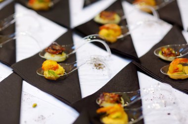 Çeşitli lezzetli parmak gıda