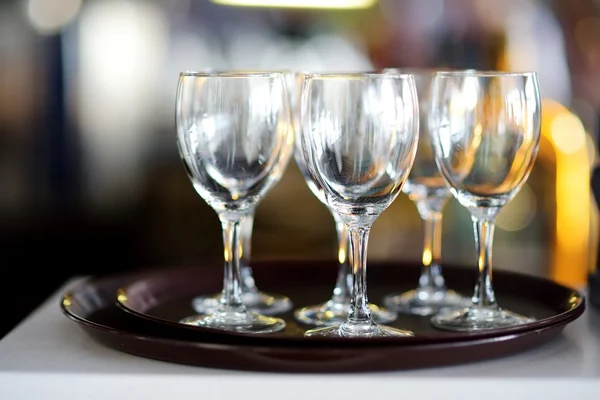 Lots of wine glasses — Stock Photo, Image