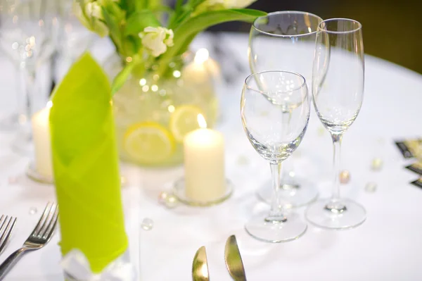 Table set for an event party — Stock Photo, Image