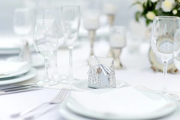 Table set for an event party — Stock Photo, Image