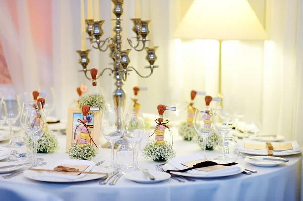 Table set for an event party — Stock Photo, Image