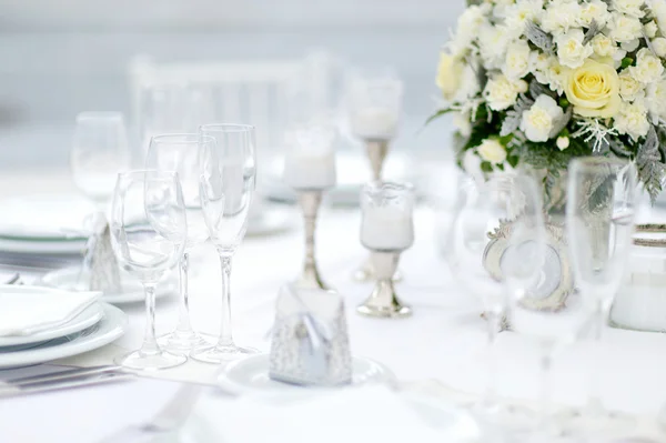 Table set for an event party — Stock Photo, Image