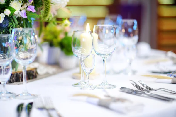 Table set for an event party — Stock Photo, Image