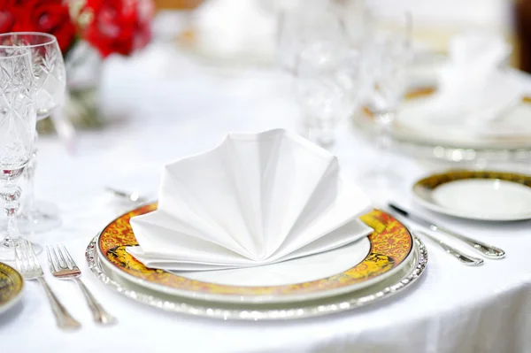 Table set for an event party — Stock Photo, Image