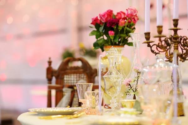 Table set for an event party — Stock Photo, Image