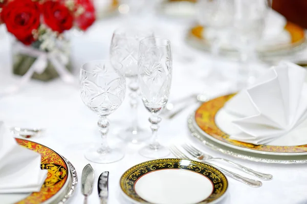 Table set for an event party — Stock Photo, Image