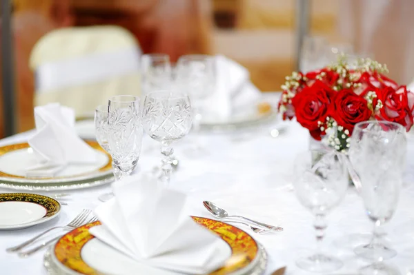 Table set for an event party — Stock Photo, Image