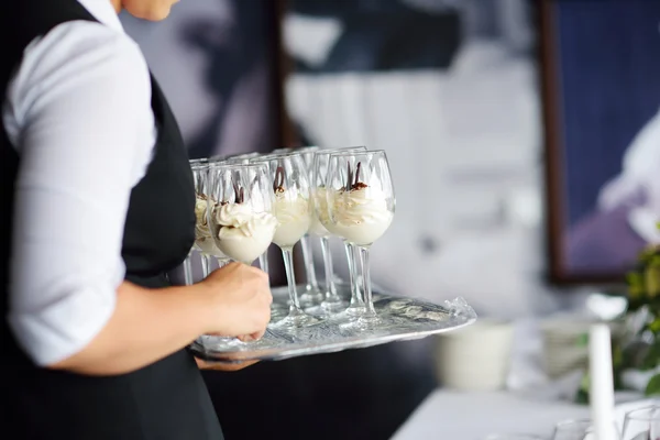 Postre tradicional de queso crema italiano — Foto de Stock