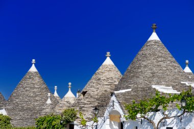 Alberobello evlerde geleneksel trulli
