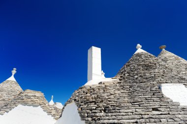 Alberobello evlerde geleneksel trulli