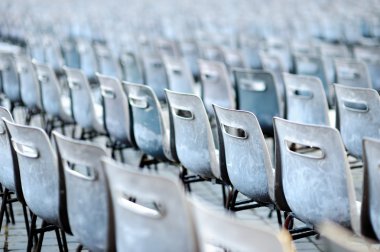 Satır taşınabilir plastik sandalye 