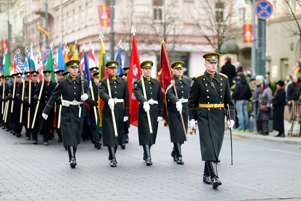 Desfile festivo como Lituânia — Fotografia de Stock