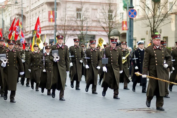 Festlig parad som Litauen — Stockfoto