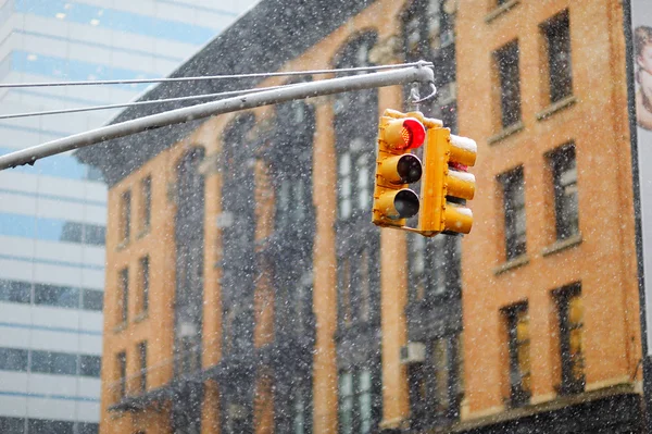 Semáforos de Nueva York — Foto de Stock