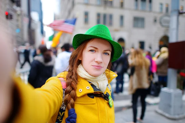 Tomada de turista em Nova York — Fotografia de Stock