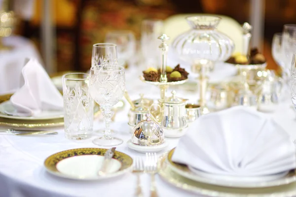 Conjunto de mesa para evento festivo — Fotografia de Stock