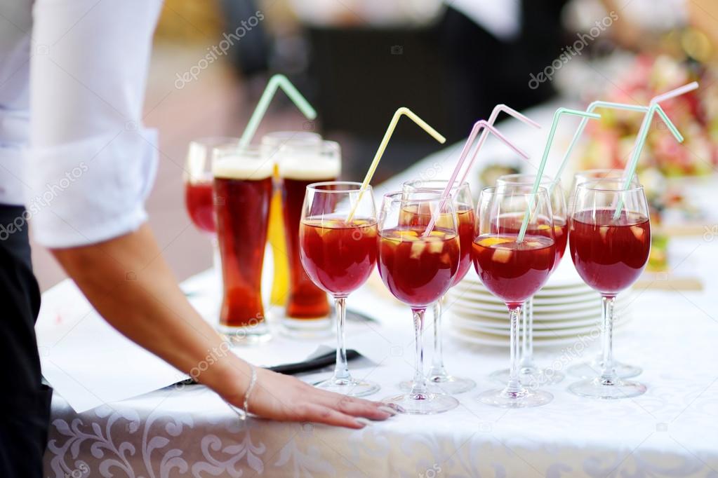 sangria and wine glasses