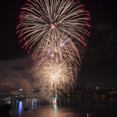 Fireworks gece City.