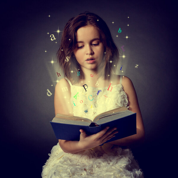 Girl reading Book