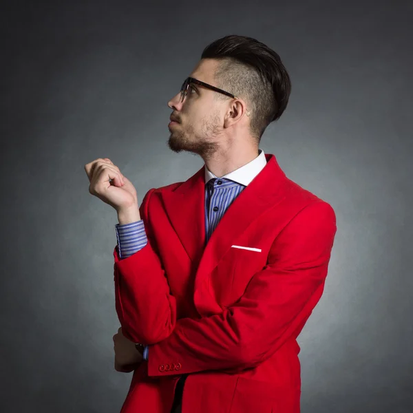 Elegante uomo hipster — Foto Stock