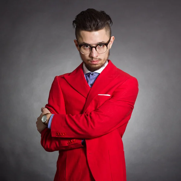 Elegante uomo hipster — Foto Stock