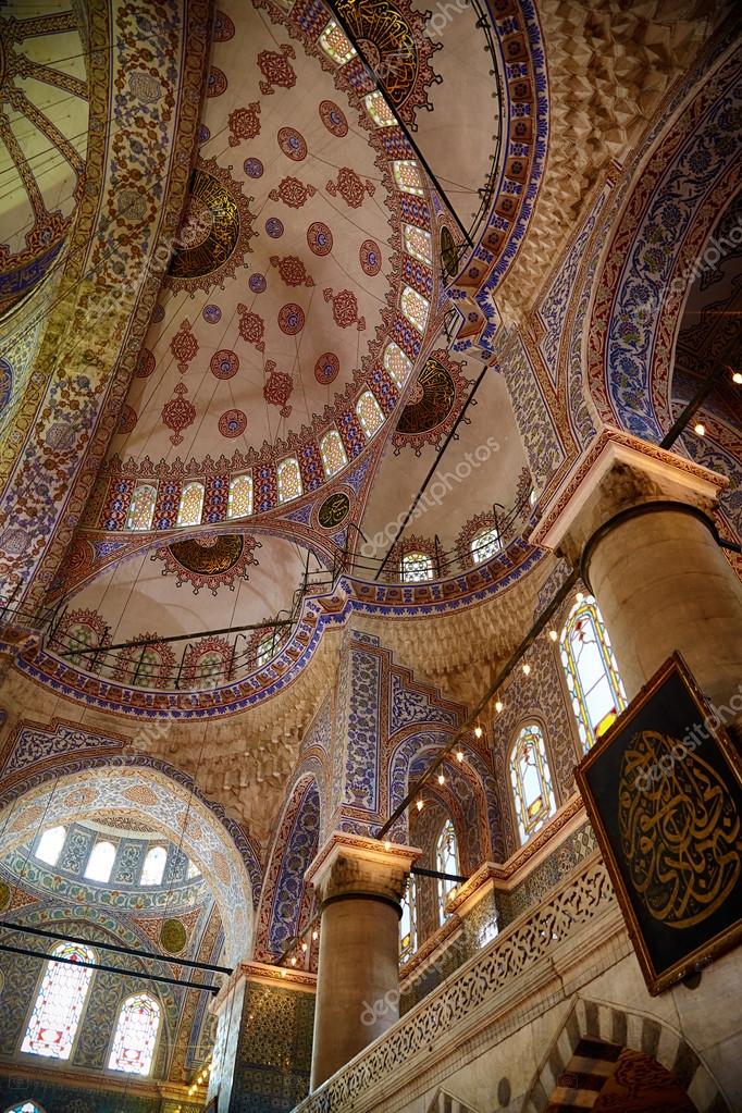 Das Innere Der Sultan Ahmed Moschee Blaue Moschee