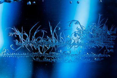 Frost'un pencere arka plan üzerinde