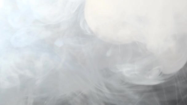 Abstrakcyjny Dym Porusza Się Czarnym Tle — Wideo stockowe
