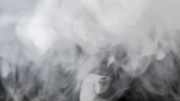 Aufnahmen Von Langsam Beweglichem Rauch Auf Dunklem Hintergrund — Stockvideo