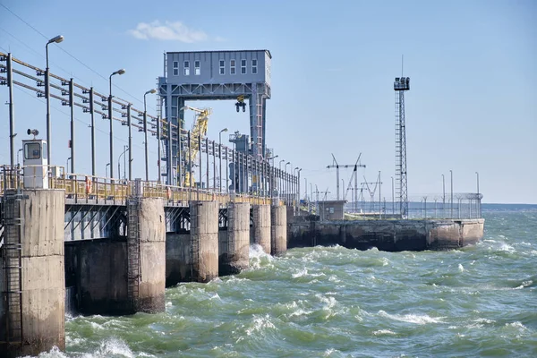 Centrale Idroelettrica Novosibirsk Una Centrale Idroelettrica Situata Sul Fiume Unica — Foto Stock