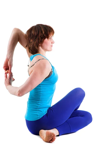 Mulher fazendo ioga — Fotografia de Stock
